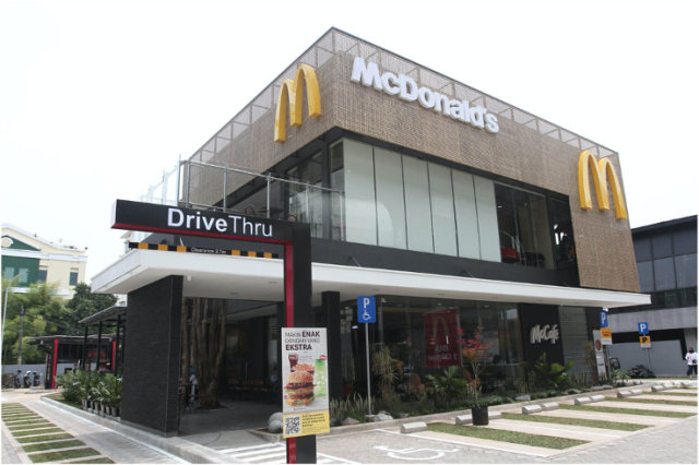Berdesain Geometri, Gerai McDonalds Indonesia Di Boulevard Barat Ramah Lingkungan