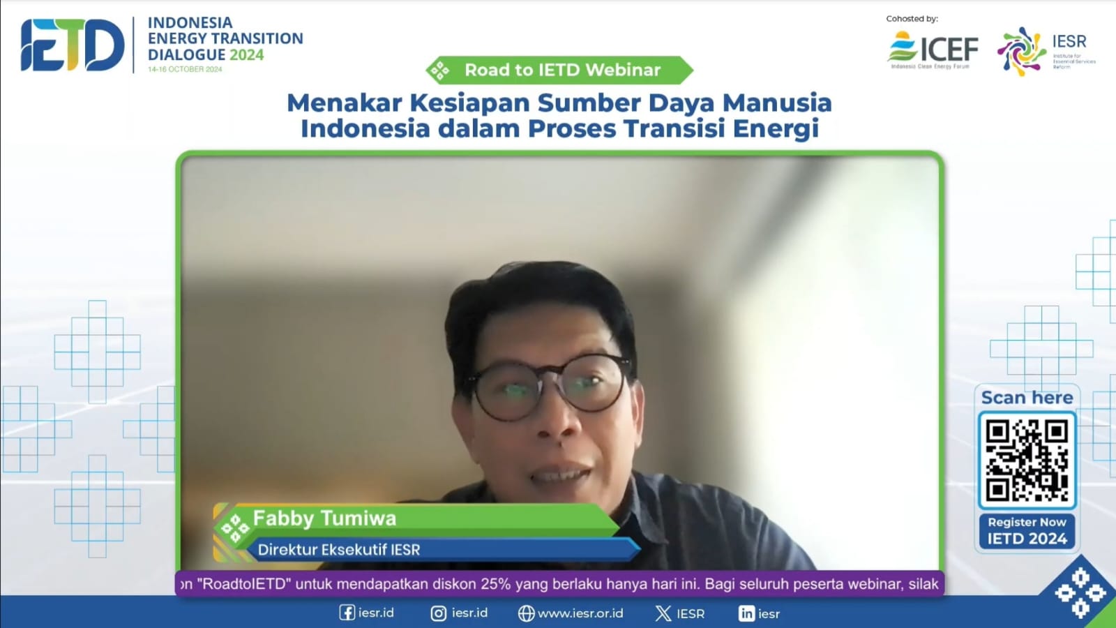 Road to IETD 2024: Strategi Mempersiapkan SDM Berdaya Saing Tinggi di Era Transisi Energi