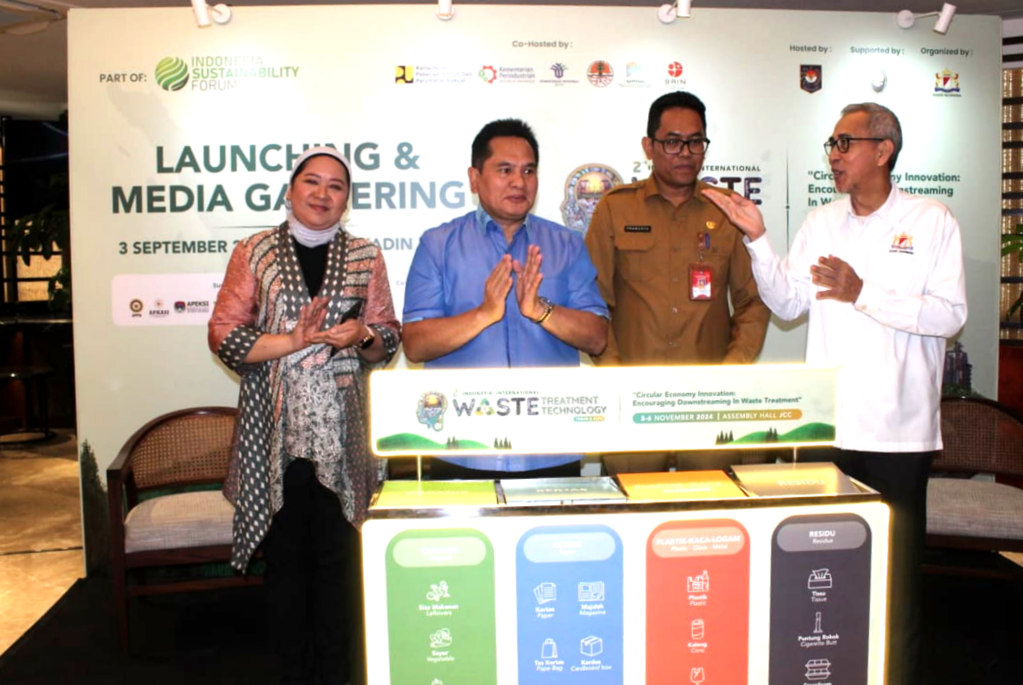 Peluncuran Indonesia International Waste Treatment and Technology (IIWTT) 2024