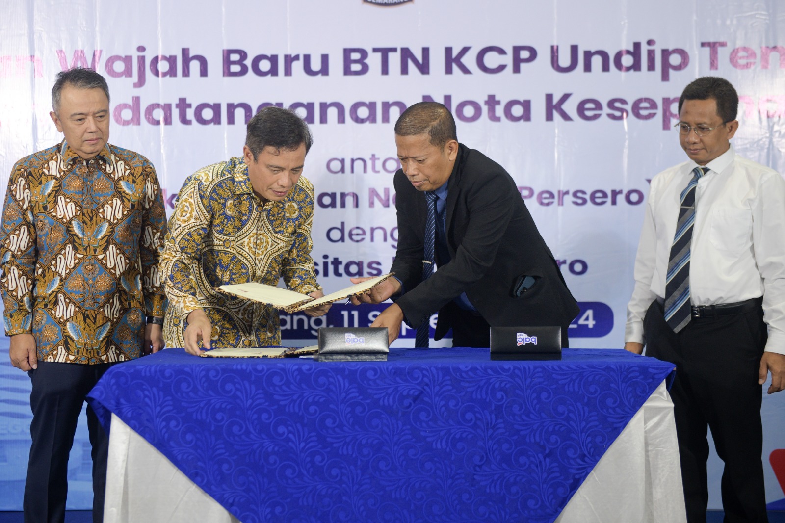 Kerjasama UNDIP - BTN Optimalkan Layanan Jasa Perbankan untuk Civitas Akademika