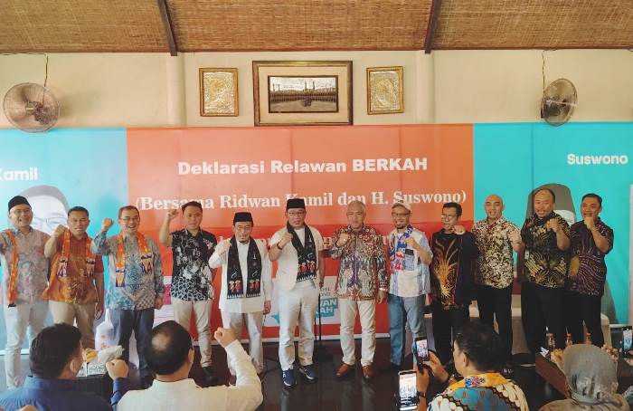 Hadiri Deklarasi Relawan Berkah RIDO, Ridwan Kamil: 'Kami Bawa Pengalaman'