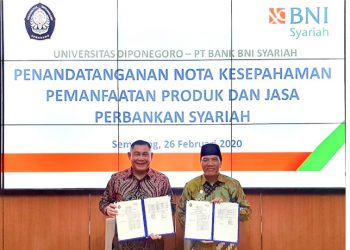 BNI Syariah dan Undip Teken MoU Layanan Keuangan untuk Pendidikan
