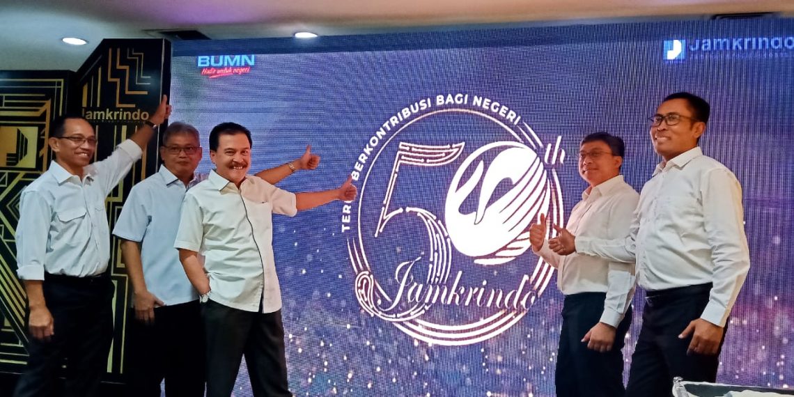 Bertransformasi Jadi PT, Jamkrindo Luncurkan Logo HUT Ke-50
