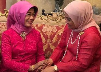 Momen Menteri Bersama Ibunda Presiden Jokowi