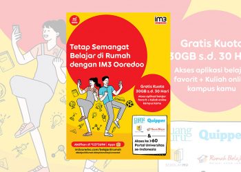 Indosat Ooredoo Kasih Kuota Gratis Sebulan untuk Belajar di Rumah via Portal Belajar Online