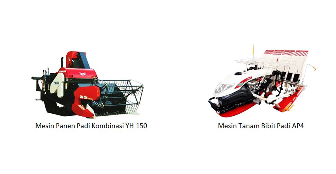 Yanmar Pamer Mesin Panen Padi dan Mesin Tanam Bibit Padi Baru