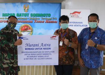 Bantuan Tahap III, Astra Serahkan 30 Ventilator untuk 3 RS Tangani Pasien COVID-19