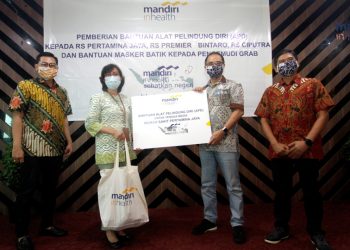 Mandiri Inhealth Sumbang Alat Kesehatan kepada Provider RS Rekanan dan juga Pengemudi GRAB