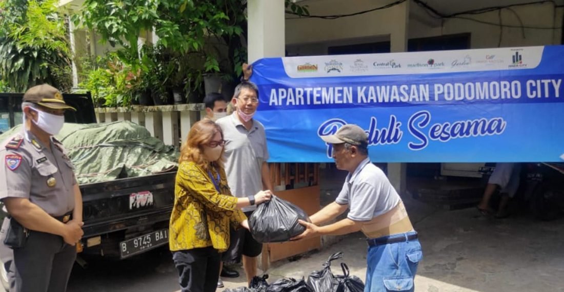 ICM Bersama P3SRS dan Komunitas Penghuni Poci Bantu Masyarakat Terdampak Covid-19