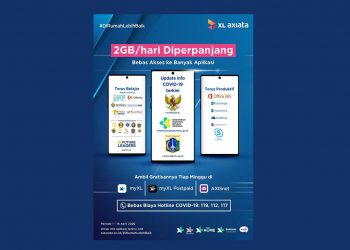 XL Axiata Perpanjang Gratis Akses 2GB/Hari, Dukung Belajar & Bekerja di Rumah