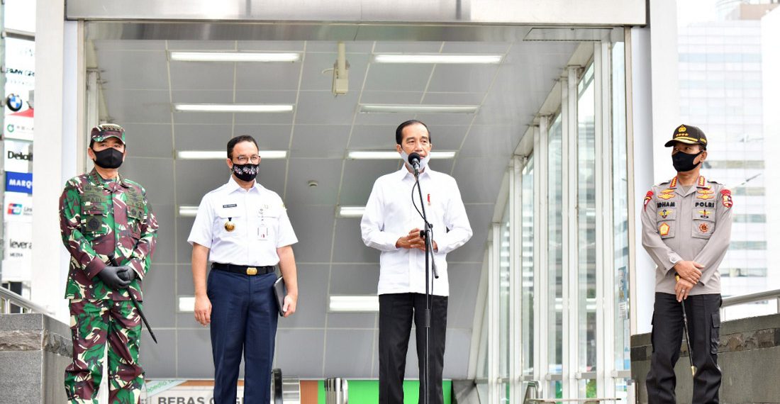 Presiden Jokowi Tinjau Stasiun MRT Bundaran HI