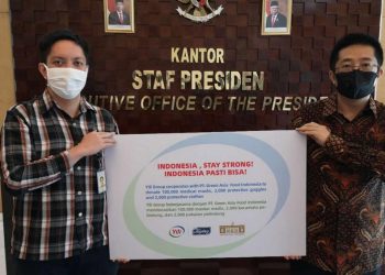 Yili Group Bersama PT Green Asia Food Indonesia Donasikan Perlengkapan Medis Esensial