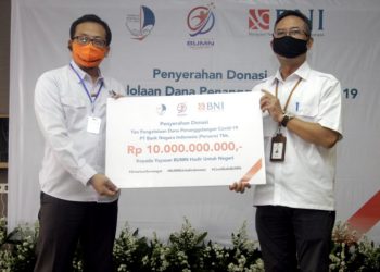 Penyerahan Dana Bantuan Penanggulangan Covid-19