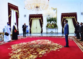 Presiden Menerima 7 Surat Kepercayaan Dubes Negara Sahabat Sesuai Protokol Kesehatan