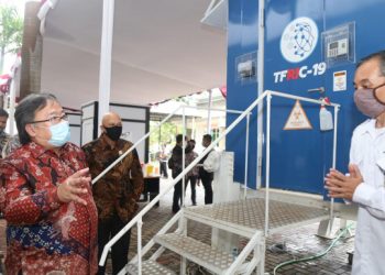 Uji Mobile Lab BSL-2, Menristek Hargai Dukungan Swasta dan BUMN dalam Inovasi Penanggulangan Covid-19