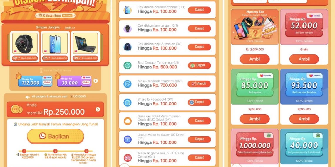 Menangkan Segudang Hadiah dari UC Minggu Bonus