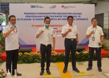 RNI Jalin Kerjasama dengan KAI, Sediakan Fasilitas Rapid Test di Stasiun dengan Harga Rp85 Ribu