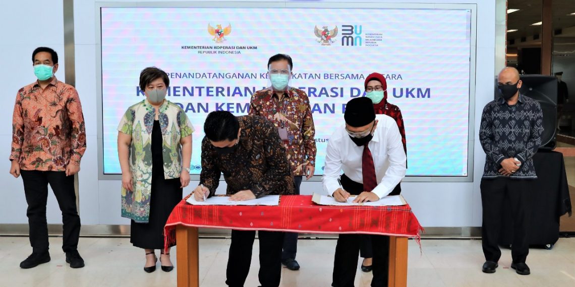 Jamkrindo Hadir Dalam Kerjasama Kementerian Koperasi & Kementerian BUMN