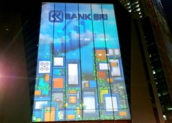 Vidio Mapping Bank BRI Peringati HUT RI ke 75