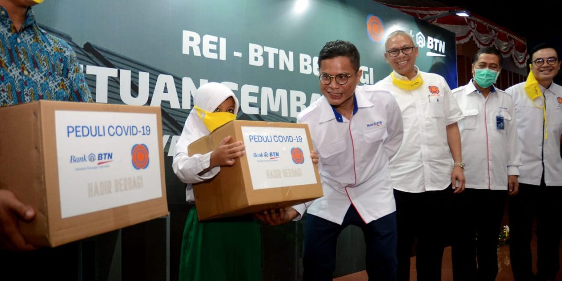 BTN Dan REI Bantu Masyarakat Terdampak Covid – 19
