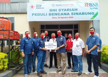 BNI Syariah Salurkan Bantuan Kepada Masyarakat Terdampak Letusan Gunung Sinabung