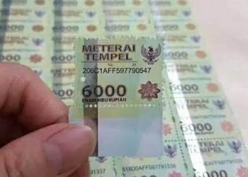 Pemerintah Akan Naikan Bea Materai Jadi Rp 10.000
