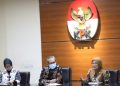 Menteri Ketenagakerjaan (Menaker) Ida Fauziyah bersama Sekjen Kemnaker Anwar Sanusi melakukan audiensi bersama pimpinan KPK di Jakarta, Rabu 9 September 2020