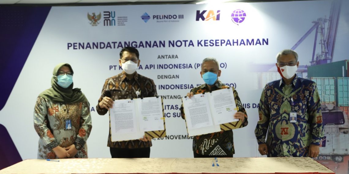 PT Pelindo III dan PT KAI Jalin MoU, Aset Lama Dioptimalkan Dengan Cara Baru