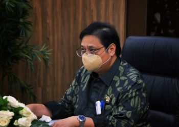 Menko Airlangga Pimpin Sosialisasi UU Cipta Kerja ke Asosiasi Bisnis dan Organisasi Internasional