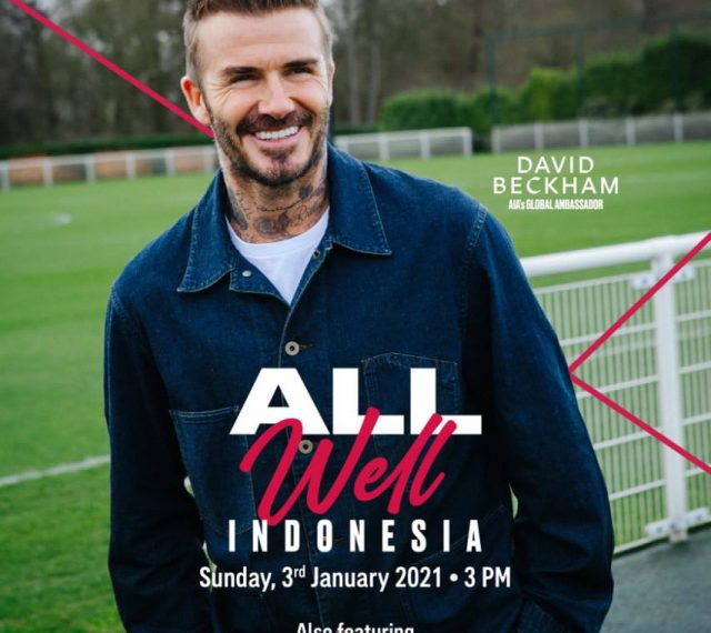 David Beckham Bakal Hadir Secara Virtual Saat Peluncuran AIA Vitality di Indonesia