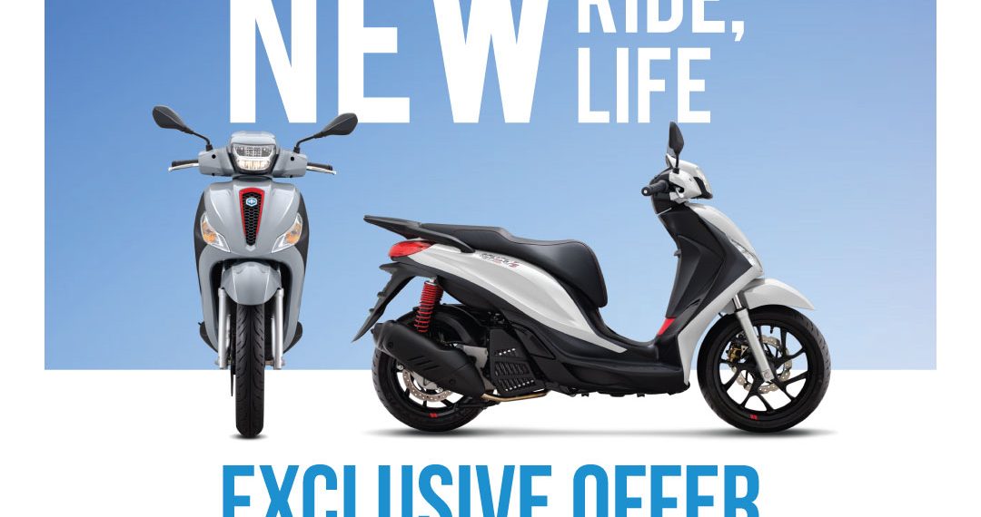 Piaggio dan Vespa Gulirkan Kampanye “Live More, Ride More”: Bonus, Diskon, dan Voucher Sepanjang Tahun 2021