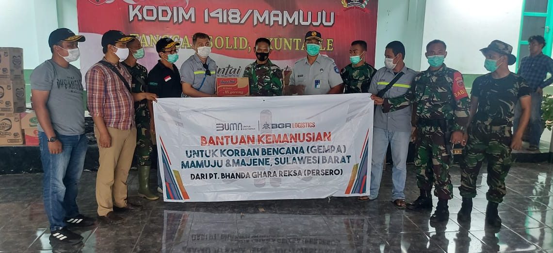 BGR Logistics Salurkan Bantuan Untuk Korban Gempa di Mamuju dan Majene
