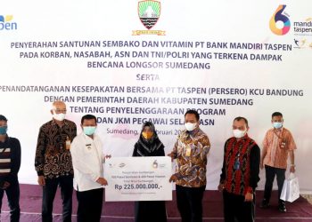 Bank Mantap Berikan Bantuan Korban Bencana Alam