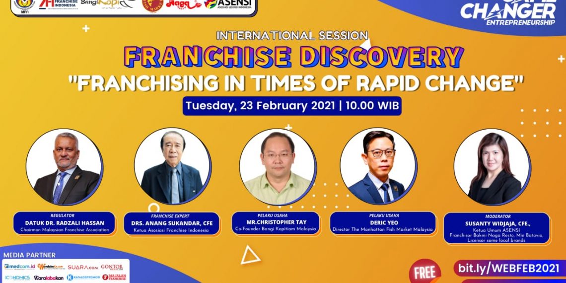 AFI Gelar Sesi International Dengan Asosiasi Franchise Malaysia Pada 23 Februari 2021