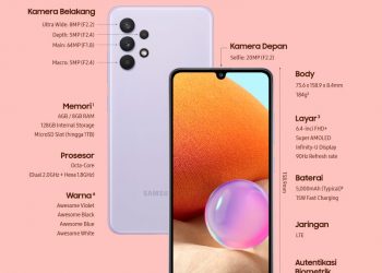 Samsung Galaxy A32, Empat Lensa Kamera Dengan Layar Responsif Dan Bisa Jadi Teman Seharian
