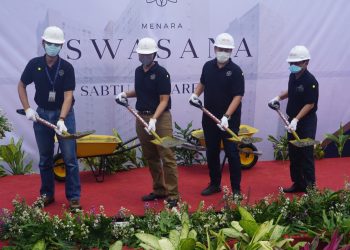 Sarana Jaya Lakukan Topping Off Apartemen Menara Swasana Tepat Waktu