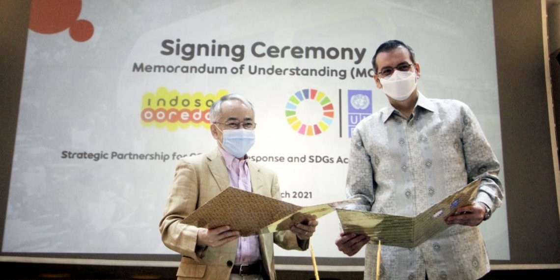 Peduli COVID-19 dan Percepatan SDGs, UNDP Gandeng Indosat Ooredoo