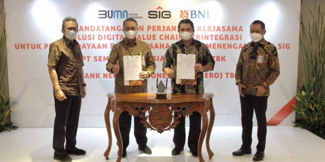 Kerjasama Solusi Digital Value Chain BNI dengan Semen Indonesia
