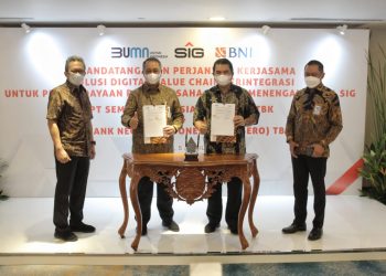 Kerjasama Solusi Digital Value Chain BNI dengan Semen Indonesia