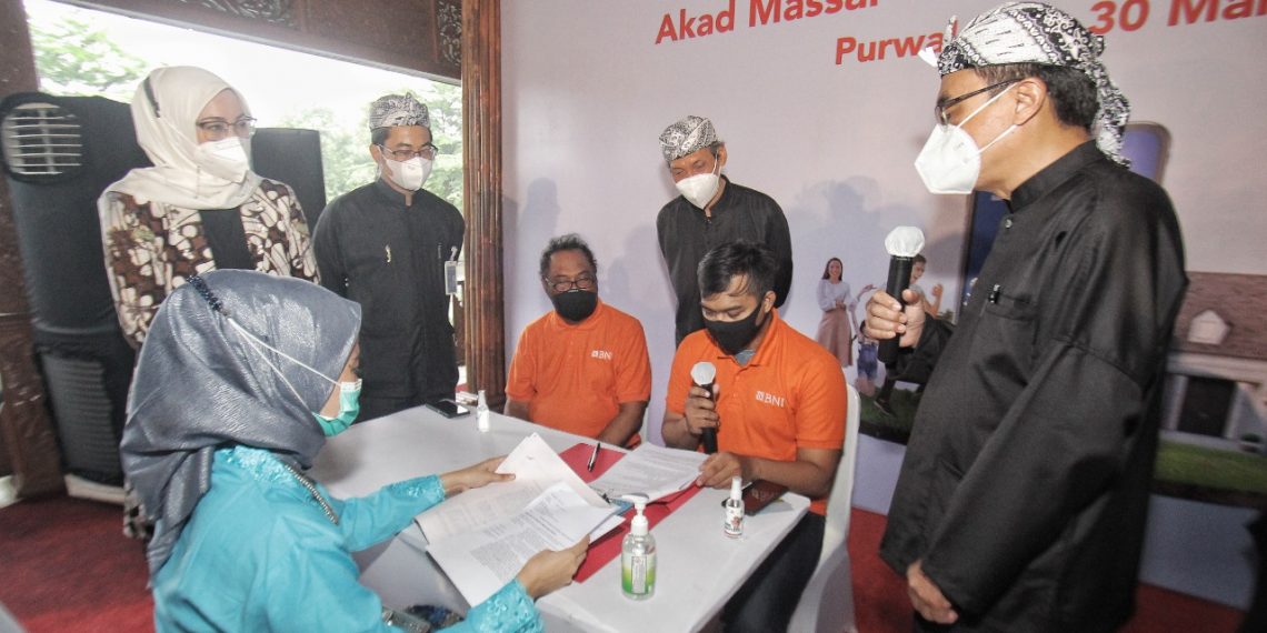 BNI Menggelar Akad Kredit Massal 4.675 Debitur KPR Sejahtera FLPP