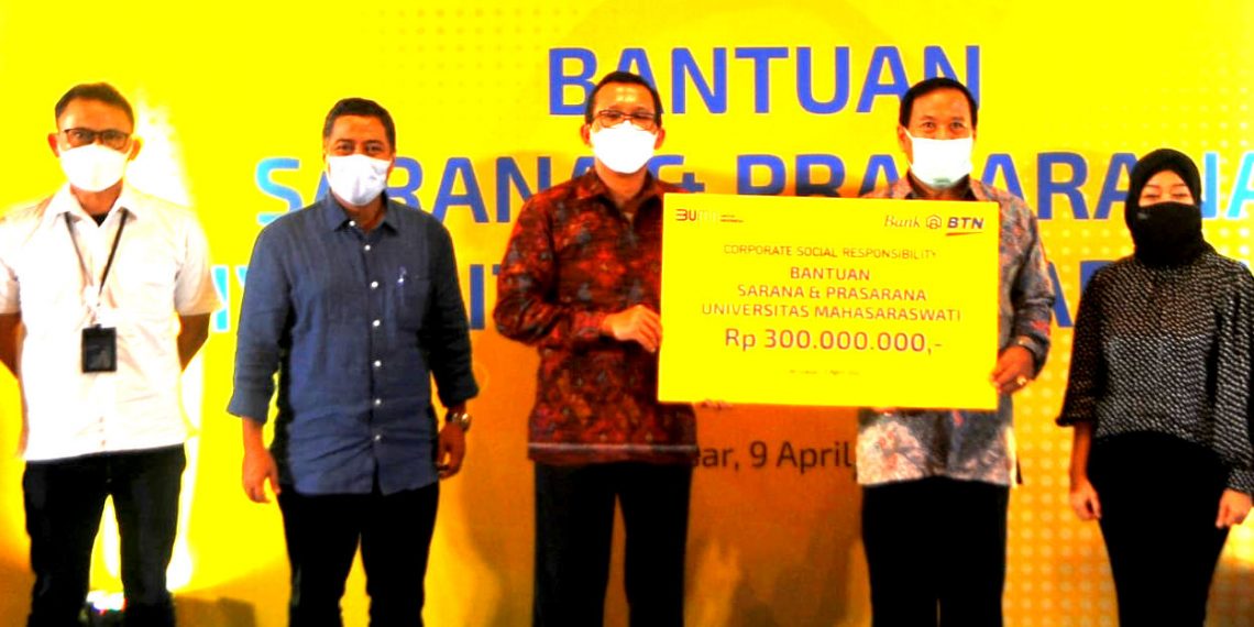 BTN Bangun Sarana Prasarana Unmas Bali