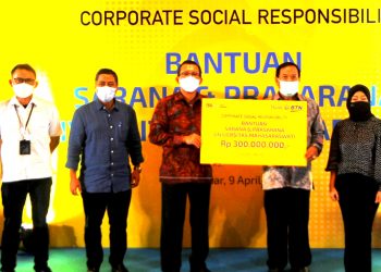 BTN Bangun Sarana Prasarana Unmas Bali