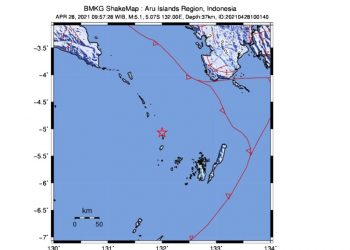 BMKG: Gempa M 5,1 di Kota Tual Maluku Tak Berpotensi Tsunami