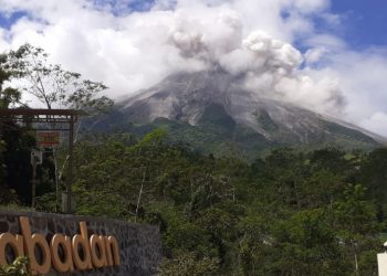Gunung Merapi Semburkan Awan Panas Sejauh 2 KM, Hujan Abu Melanda Cepogo