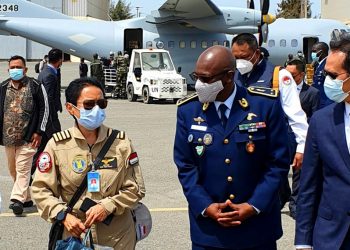 Dubes RI Sambut Ketibaan Pesawat CN-235 MPA di Bandara Senegal