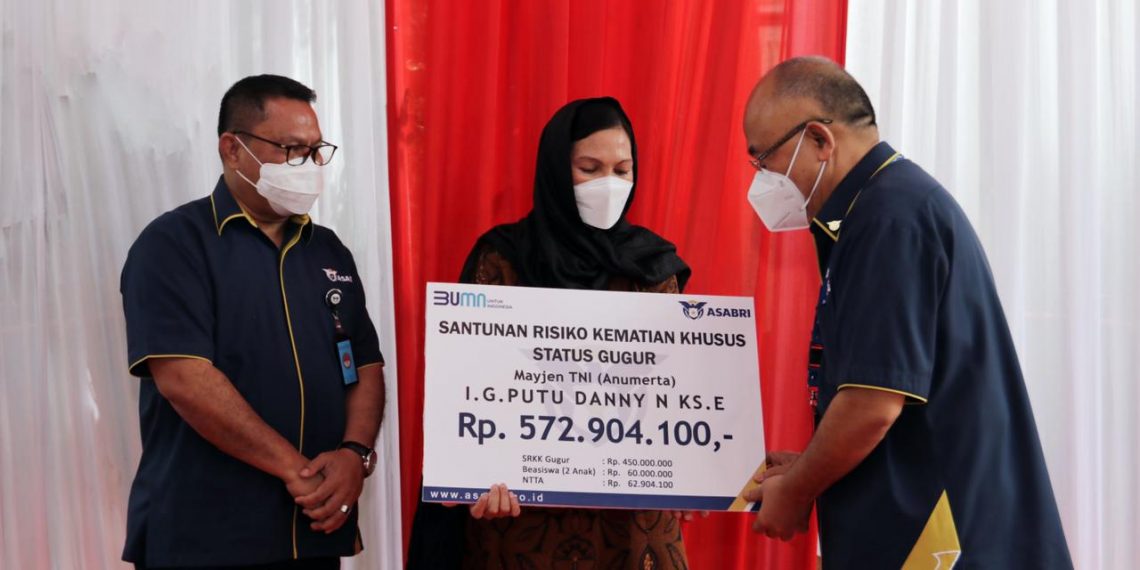 ASABRI Serahkan Santunan Kepada Ahli Waris Mayjen TNI (Anumerta) I Gusti Putu Danny Karya Nugraha