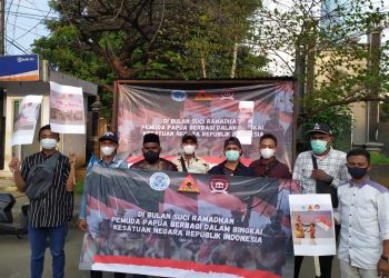 Heboh di Papua, IMP-PB Bagi-bagi Takjil di Jakarta, Kirim Pesan Damai dan Kebaikan dari Sabang Sampai Merauke