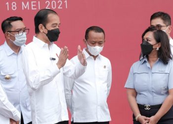 Presiden Joko Widodo Tinjau Langsung Pelaksanaan Vaksinasi Gotong Royong di Pabrik Unilever Indonesia