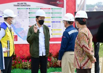 Presiden Awali Kunker di Riau dengan Tinjau Pembangunan Jalan Tol Pekanbaru – Bangkinang