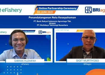 BRI Agro Kolaborasi Dengan eFishery Fasilitasi Layanan Perbankan Untuk Budidaya Perikanan